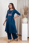 Naisha K 415 Dhabhu Cotton Casual Wear Aline Kurti And Bottom Wholesalers In Delhi