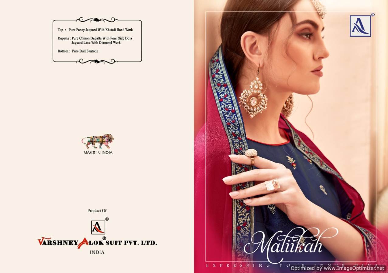 Alok Maliika Exclusive Pretty Designer Heavy Festive Wear Salwar Suit Collection 