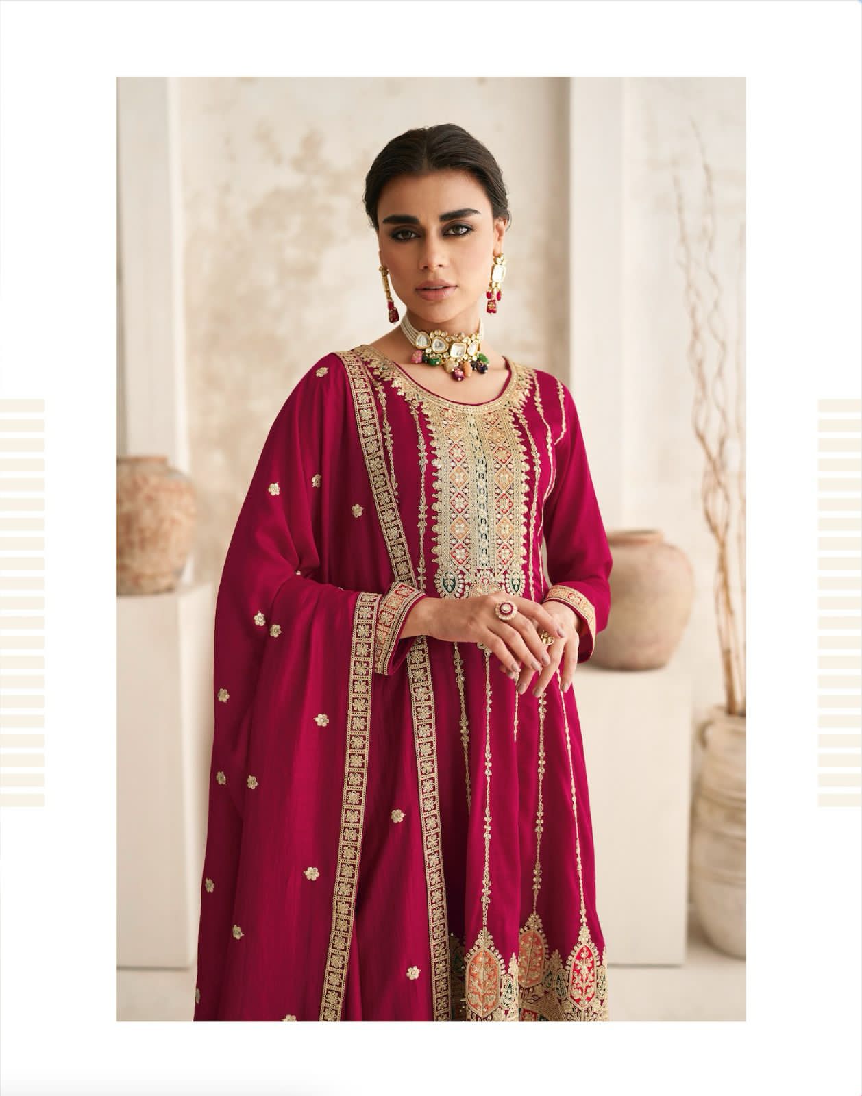 Romani By Aashirwad Heavy Embroidery Wedding Salwar Suits Catalog
