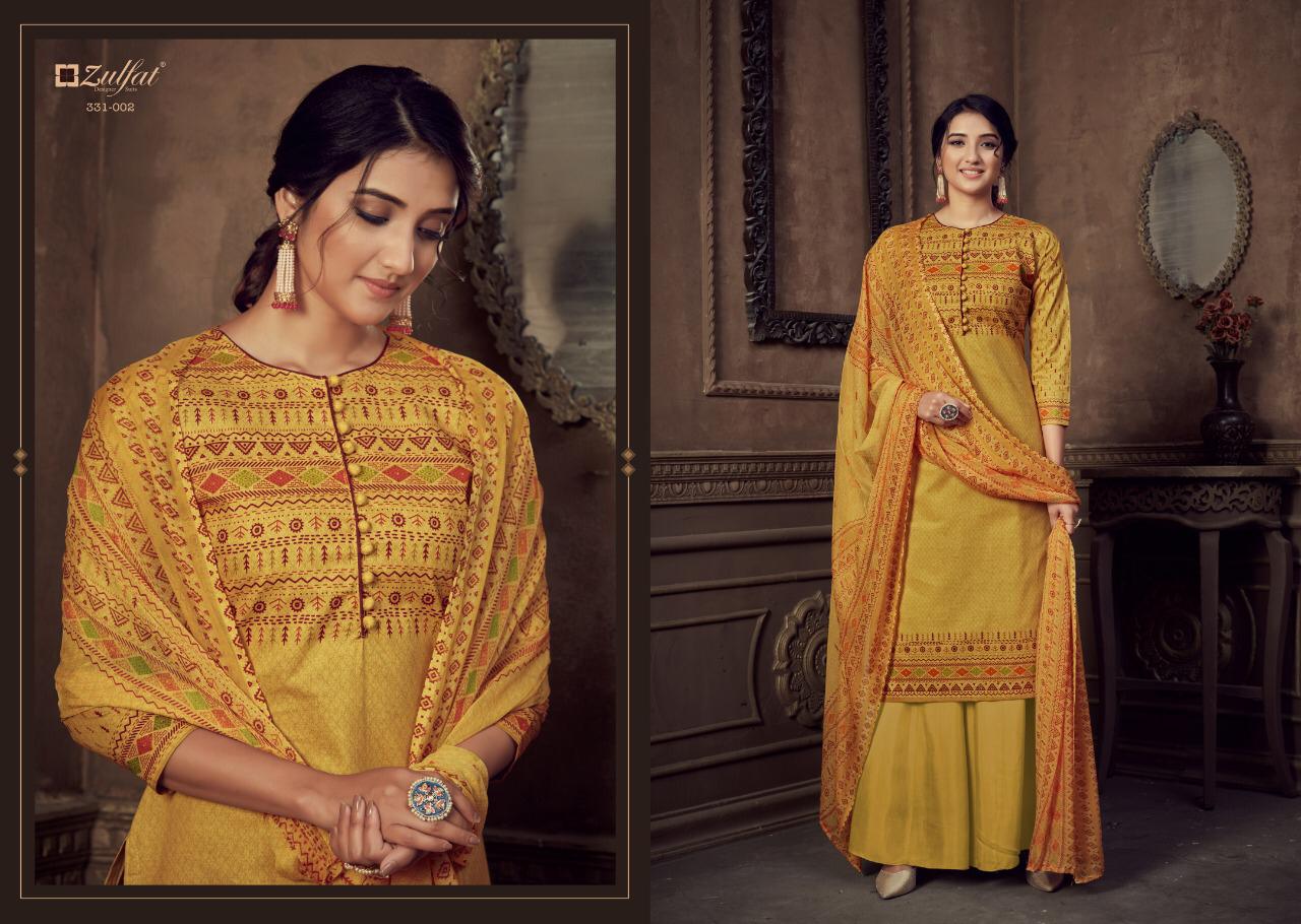 Zulfat Summer Style Exclusive Latest fancy Casual Wear Cotton Printed Designer Dress Material Collection
