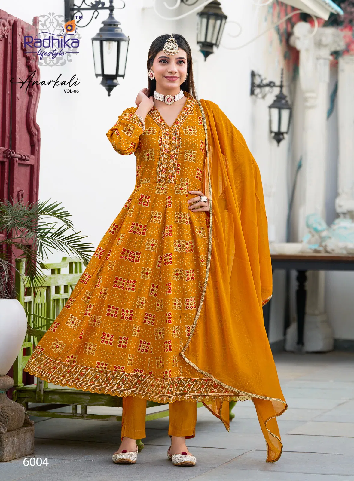 Anarkali Vol 6 By Radhika Rayon Kurti With Bottom Dupatta Online Wholesale