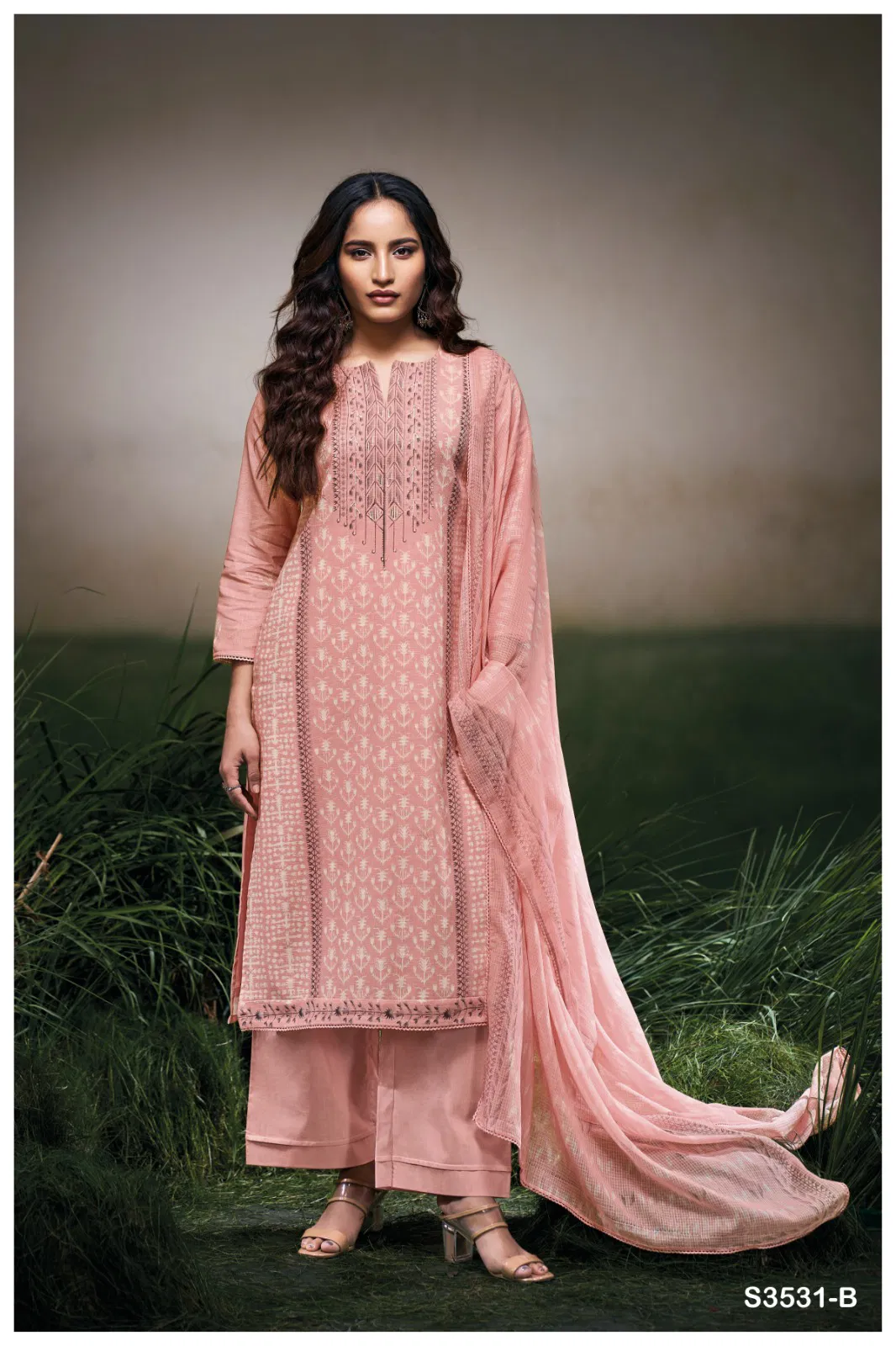 Hermona 3531 By Ganga Cotton Linen Printed Online Salwar Suit Wholesale