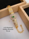 AD Diamond Golden And Rose Gold Bracelets Wholesale Online
