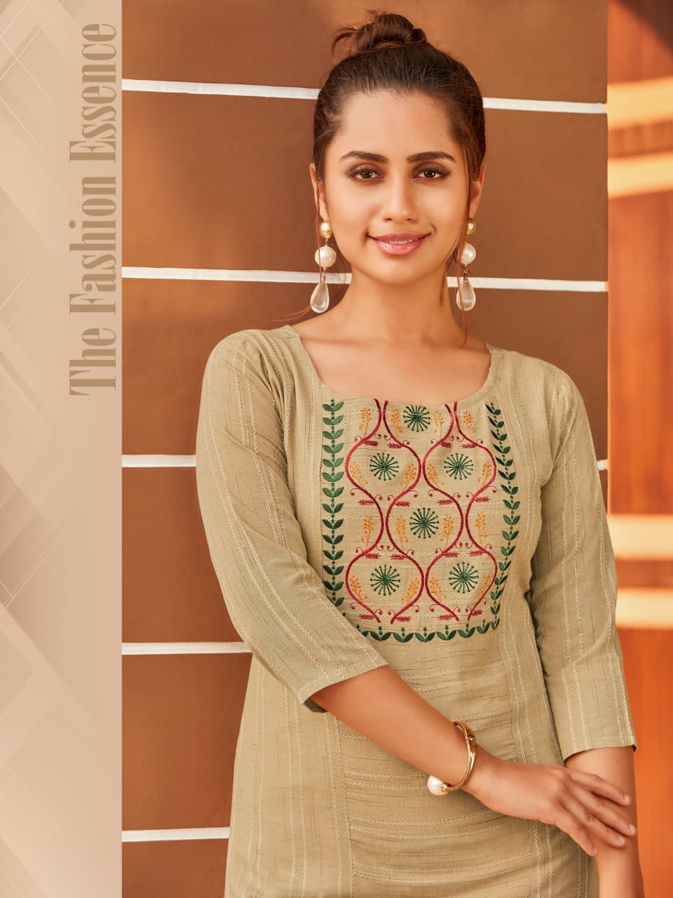 Syasii Matic Fancy Party Wear Cotton Embroidery Latest Designer Kurtis Collection
