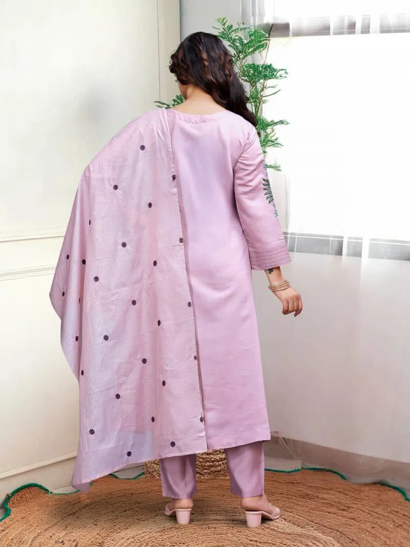 Navya Kurti 94 Chanderi Cottton Kurti Bottom With Dupatta Online Wholesale