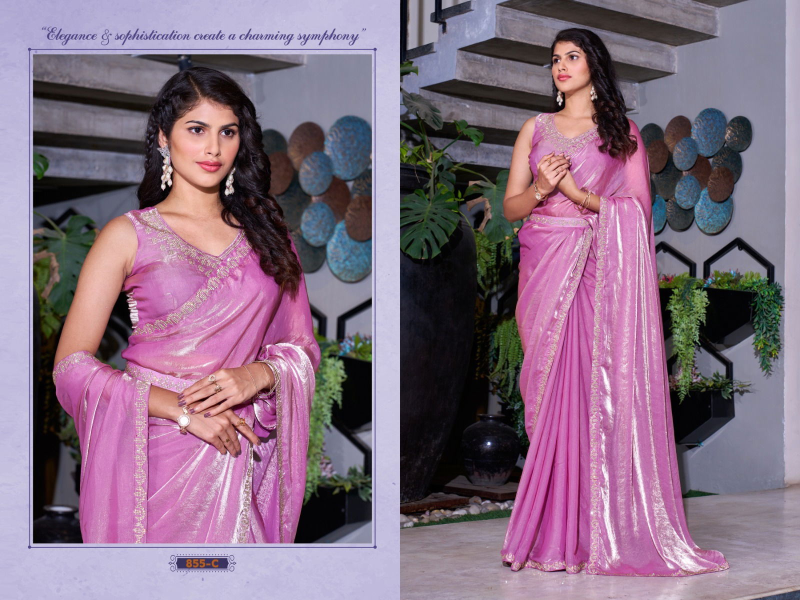 Mehek 855 A To D NC Satin Silk Party Wear Saree Wholesale Price In Surat
