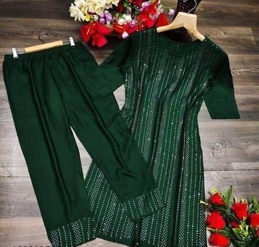 Shubh 3 New Designer Fancy Wear Rayon Kurti With Pant Collection