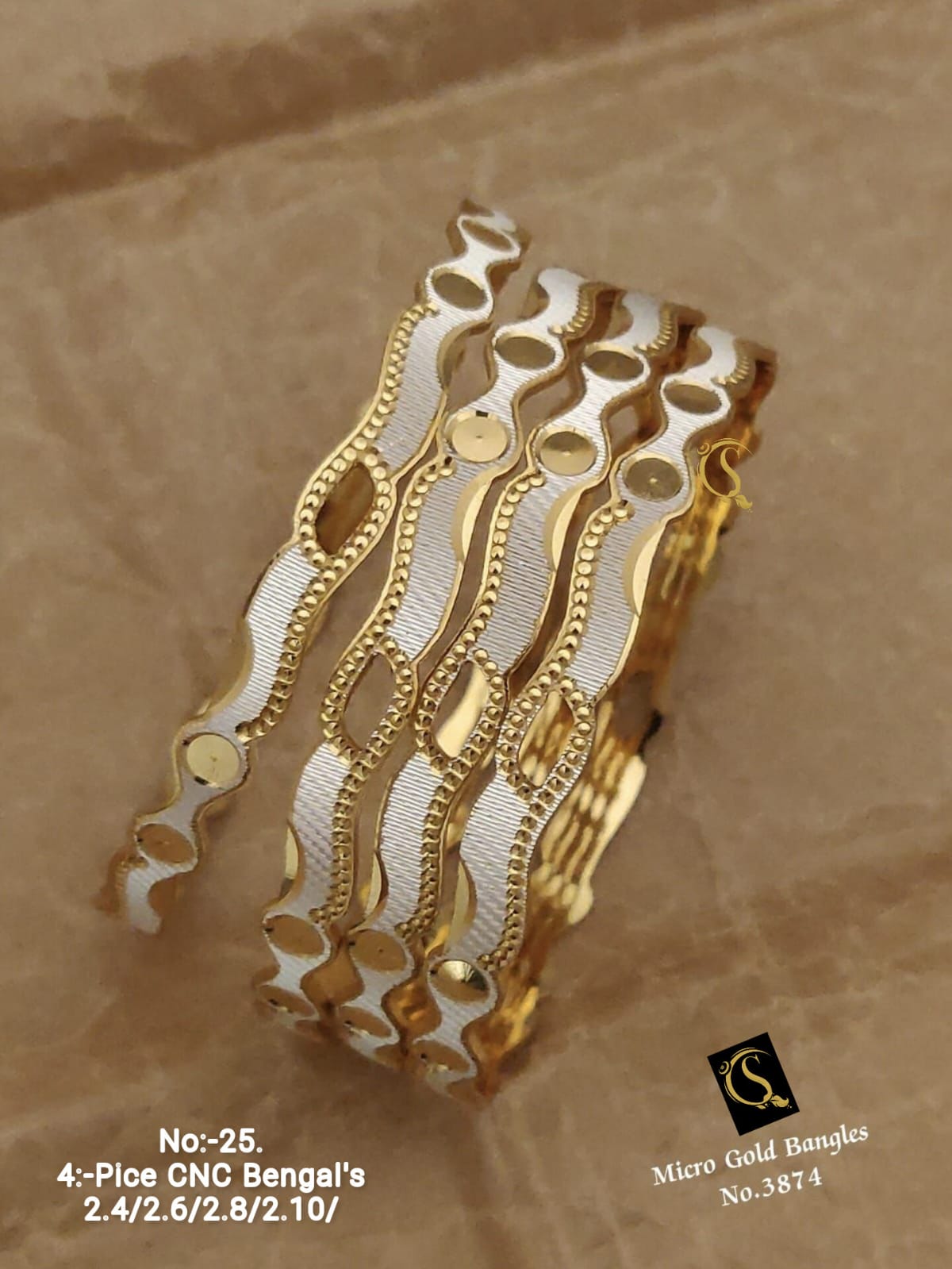 Designer Accessories 4 Micro Gold Bangels Catalog
