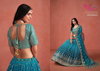 Rama Blue Colour Elegance By Zeel Georgette Designer Lehenga Choli Orders In India