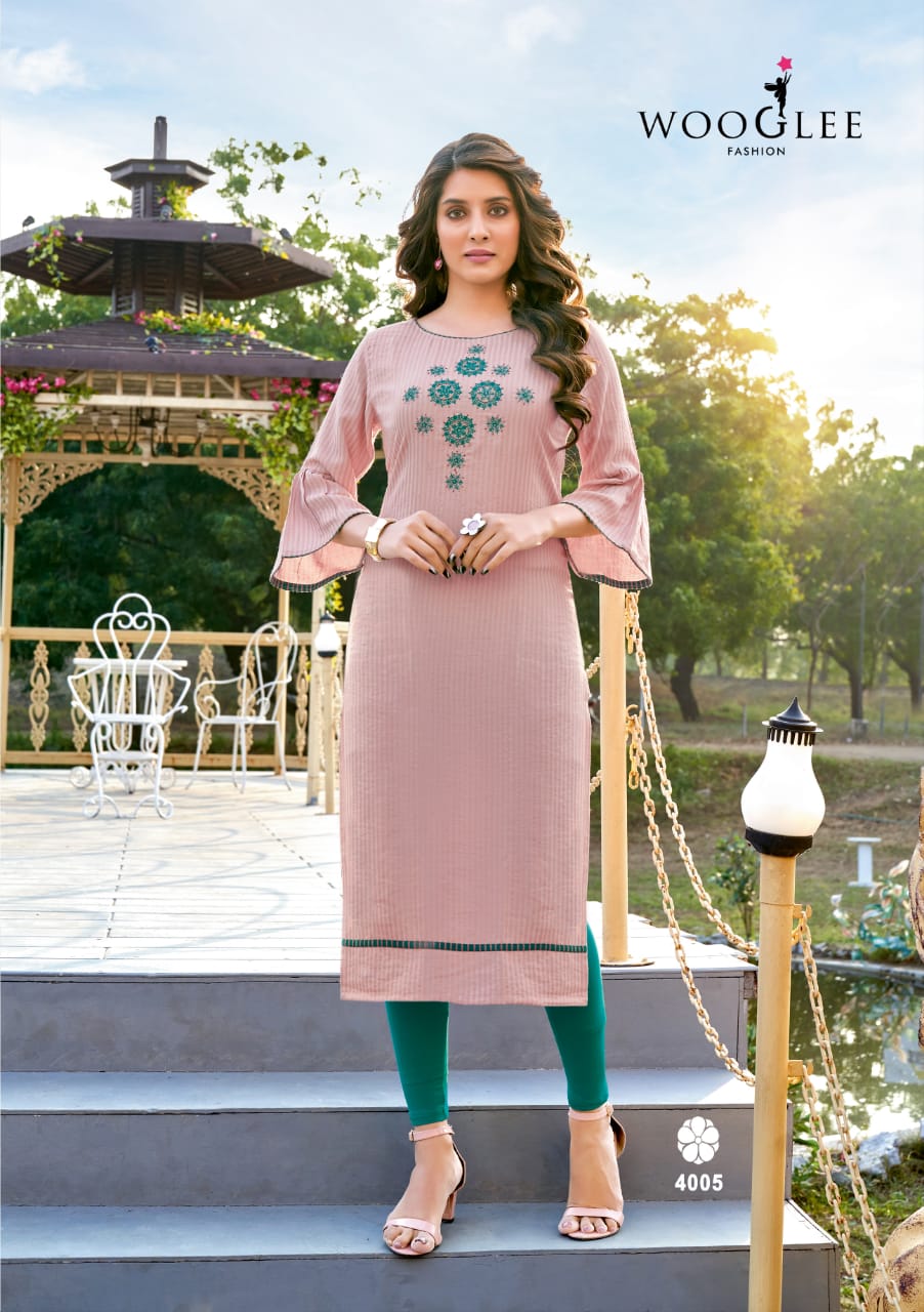 Wooglee Flora Fancy Designer Party Wear Designer Kurti Collection