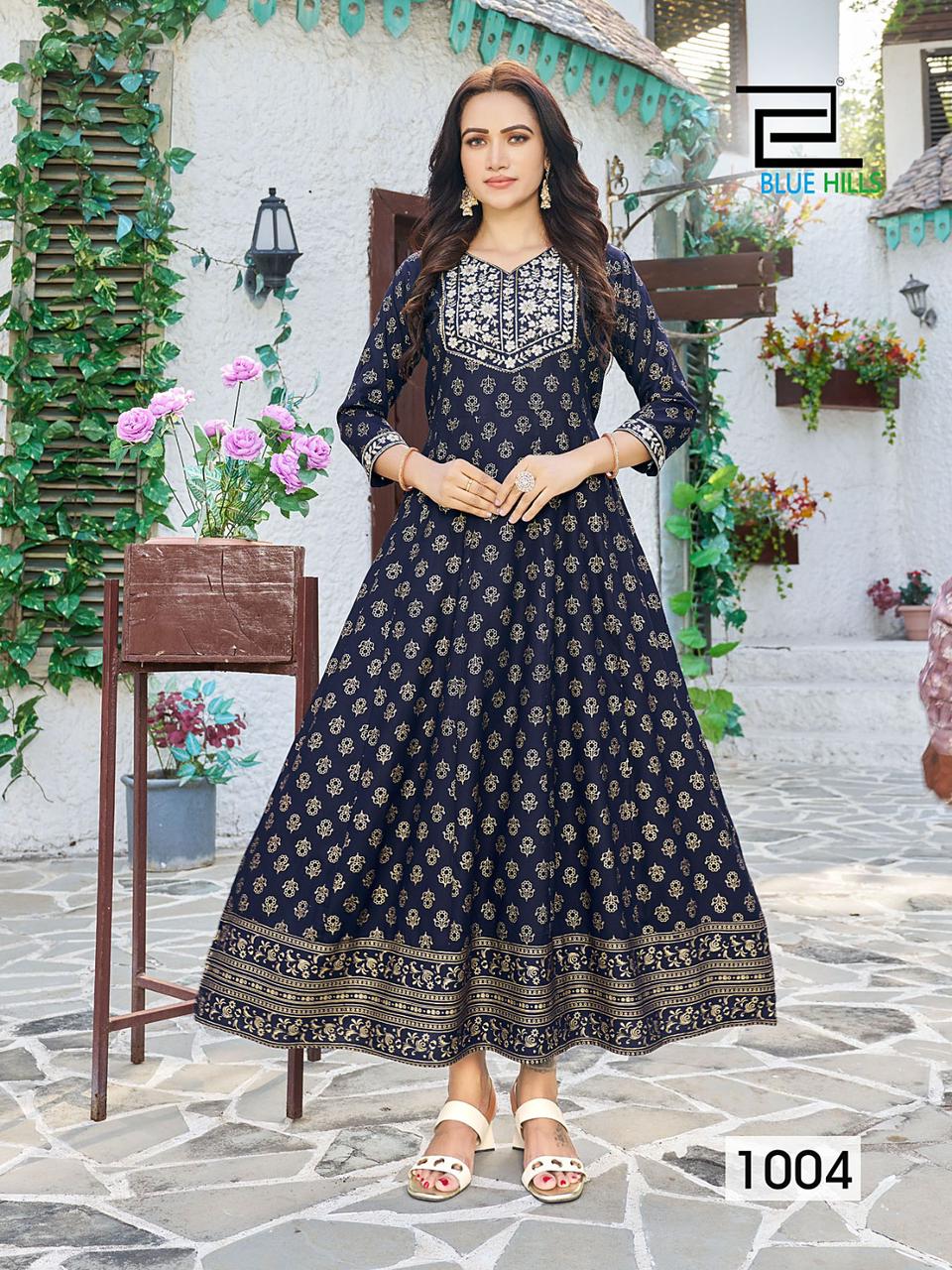 Walkway Remix Vol 1 By Blue Hills Rayon Printed Plus Size Kurtis Catalog
