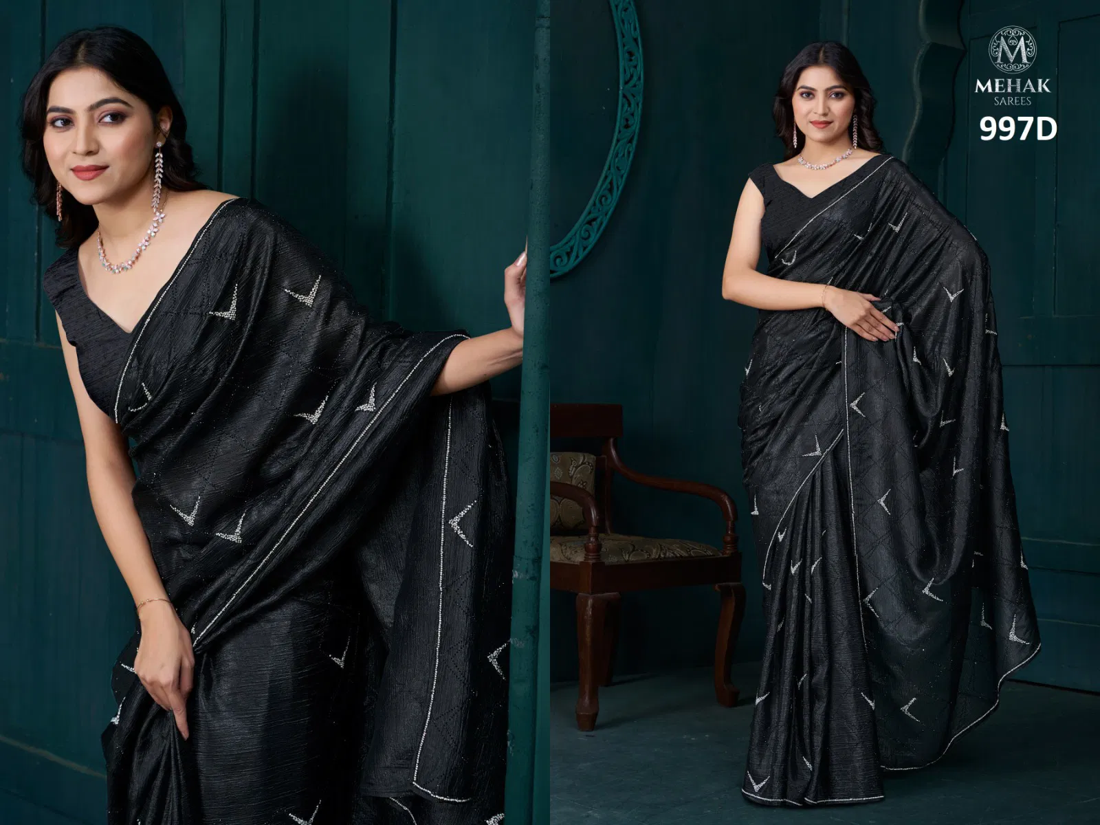 Mehek 997 A To F Crepe Silk Designer Wholesale Saree Suppliers In Mumbai