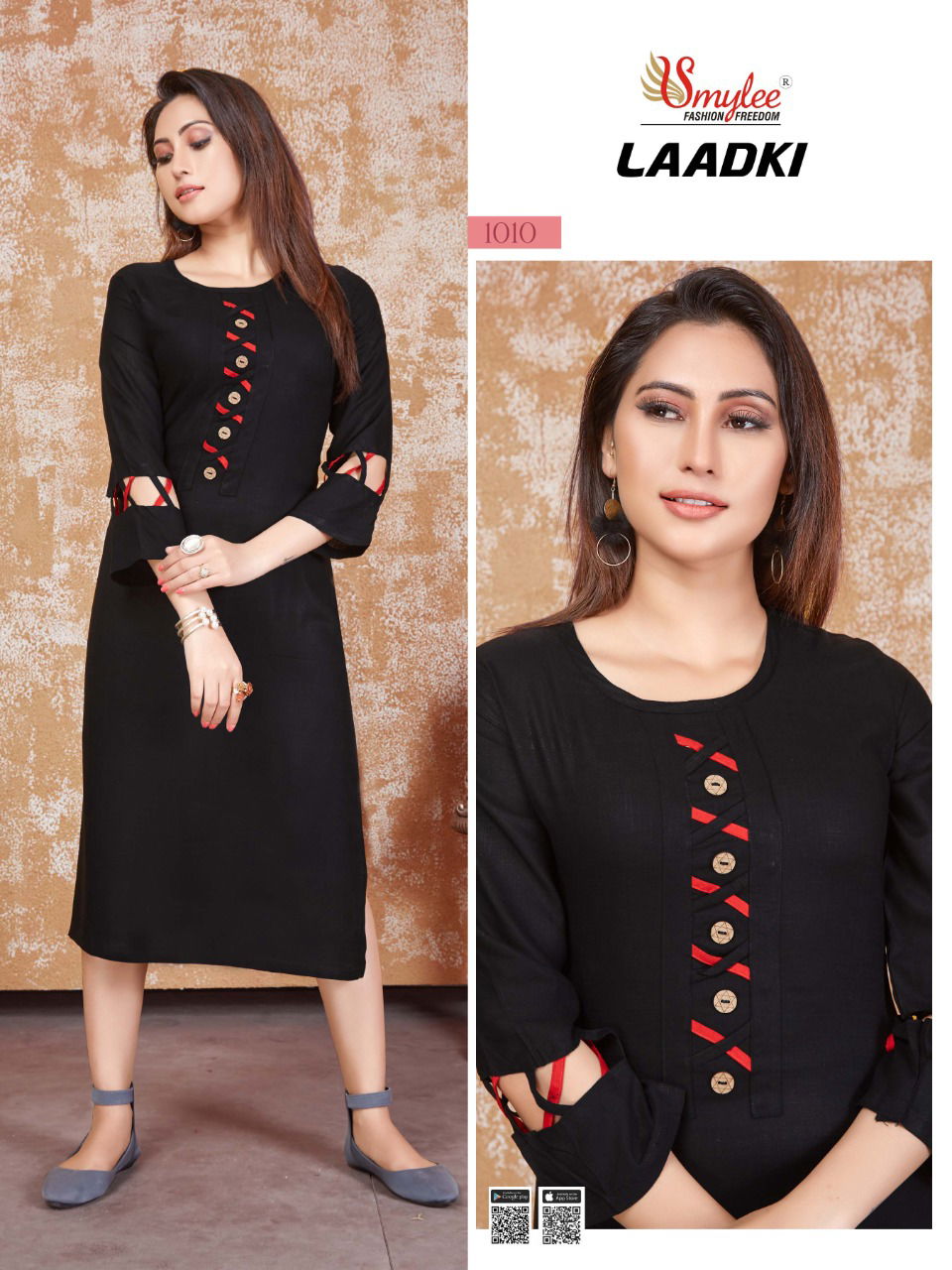 Smylee Ladki Heavy Latest Fancy Designer Ethnic Wear Rayon Casual Kurti Collection

