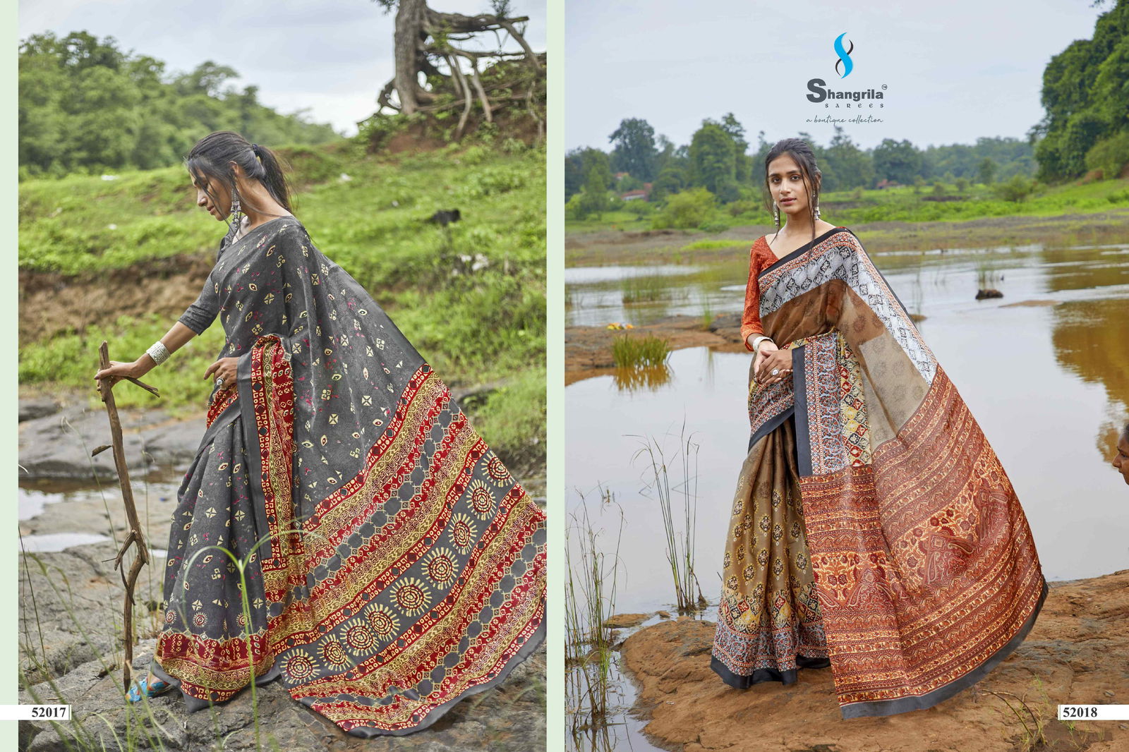 Shangrila Rashmi Fancy Georgette Digital Printed Casual Wear Saree Collection
