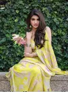 Scmg Glam Linen Floral Printed Linen Cotton Fancy Sarees Wholesale In India
