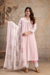 Naisha K 343 Cotton A Line Kurti With Pant Dupatta Wholesalers In Delhi
