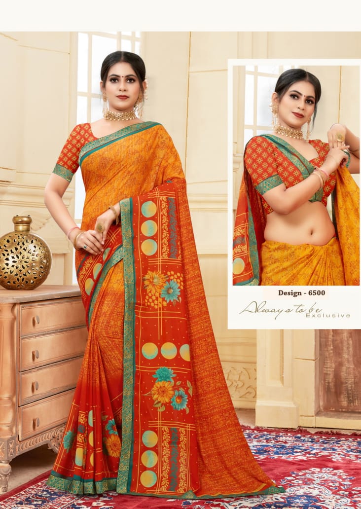 Dilnashee 22 Rennial Latest fancy Designer Regular Wear Printed Saree Collection
