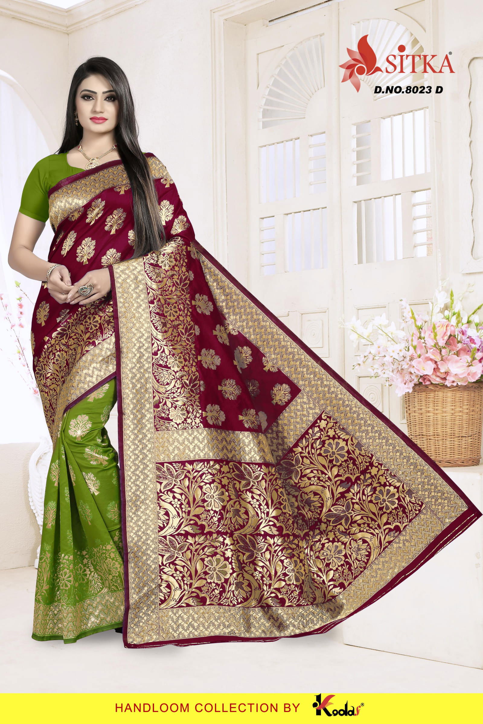 Kodas Sitka Taal 8023 Latest Cotton Silk Designer Wedding Wear Festival Wear Saree Collection