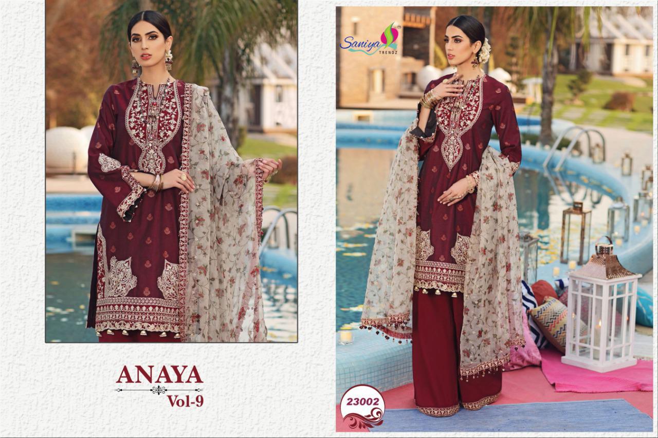Anaya Vol-9 New Exclusive Collection of Designer Pakistani Salwar Suit  With Heavy Embroidery Work  