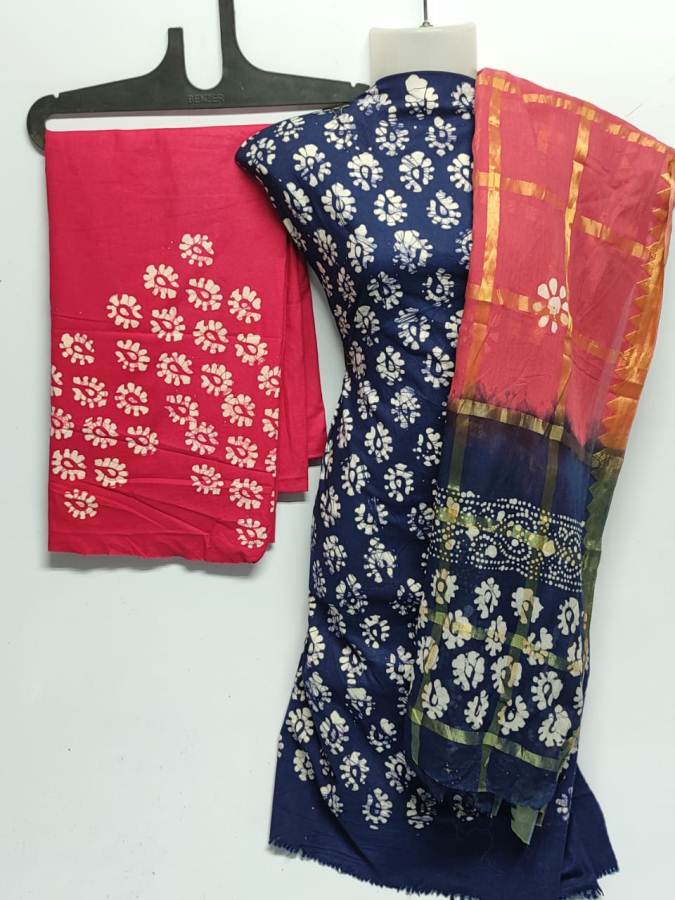 Latest Pure Cotton Bandhani Print Dress Material Collection 