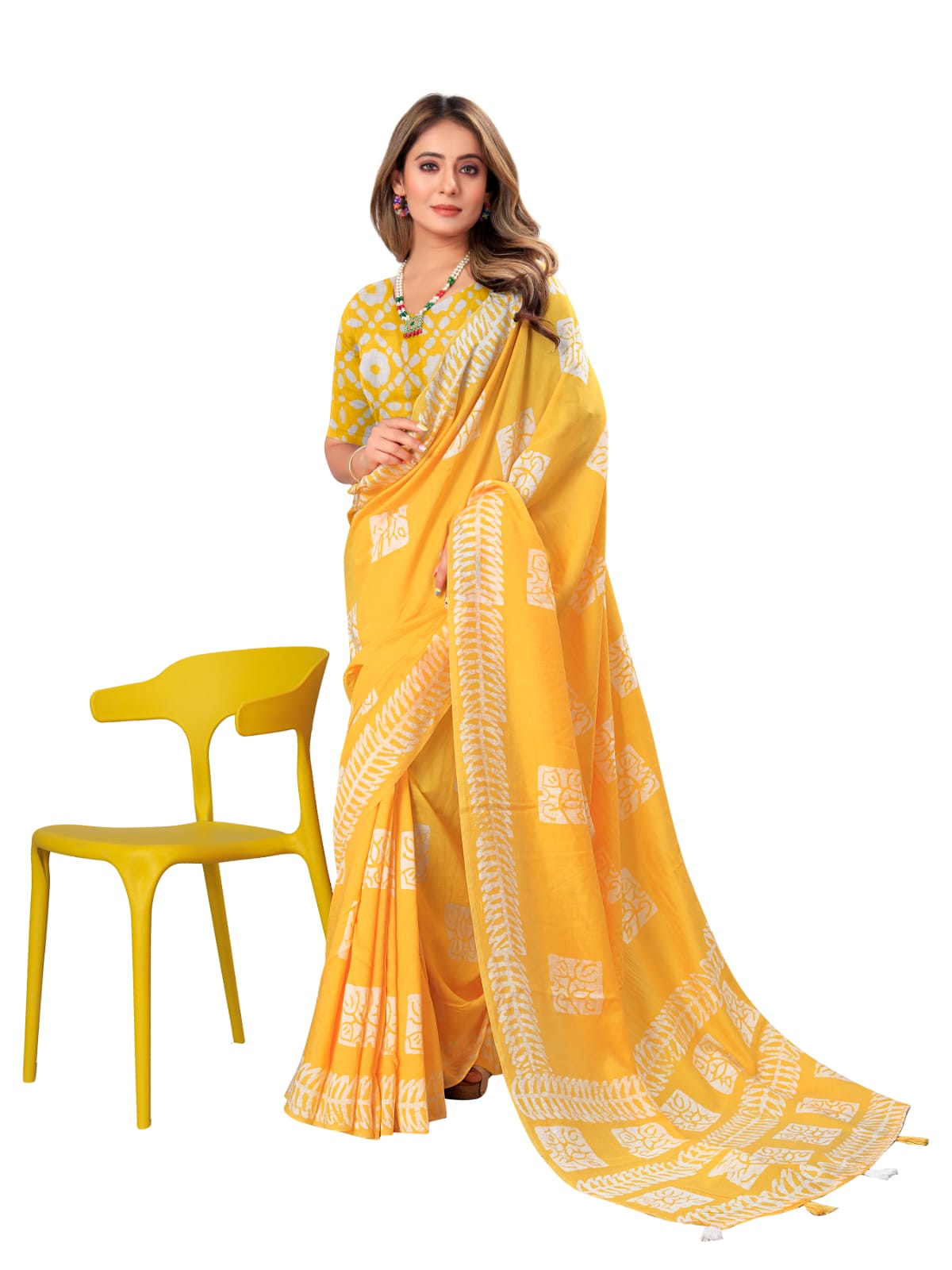 Shree Radha Raman Trendz Cotton Batik Printed Saree Catalog
