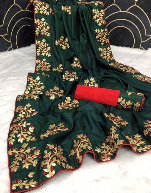 Mahek 19 Fancy Embroidery Worked Latest Designer Wedding Wear  vichitra silk Saree Collection