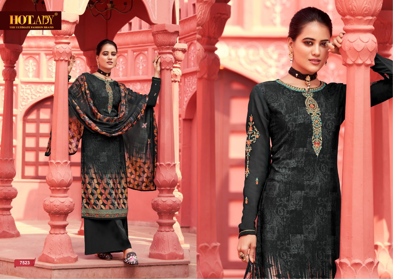 Hotlady Kasturi 7521 Series Fancy Festive Wear Digital Printed Salwar Kameez Collection
