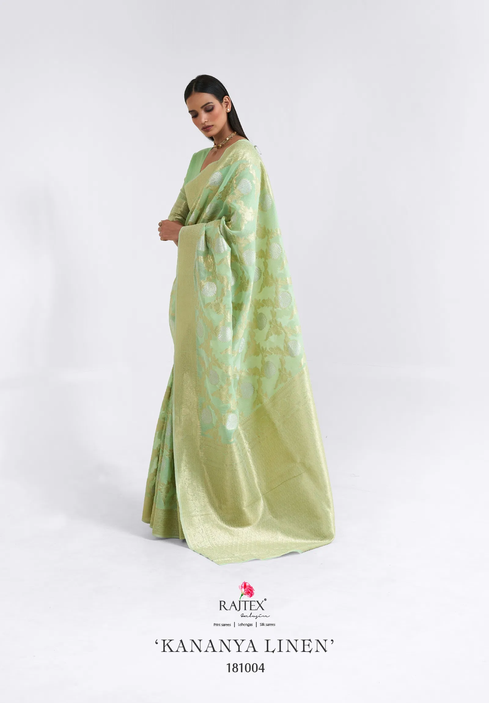 Kananya Linen By Rajtex Linen Occasion Wear Saree Wholesalers In Delhi