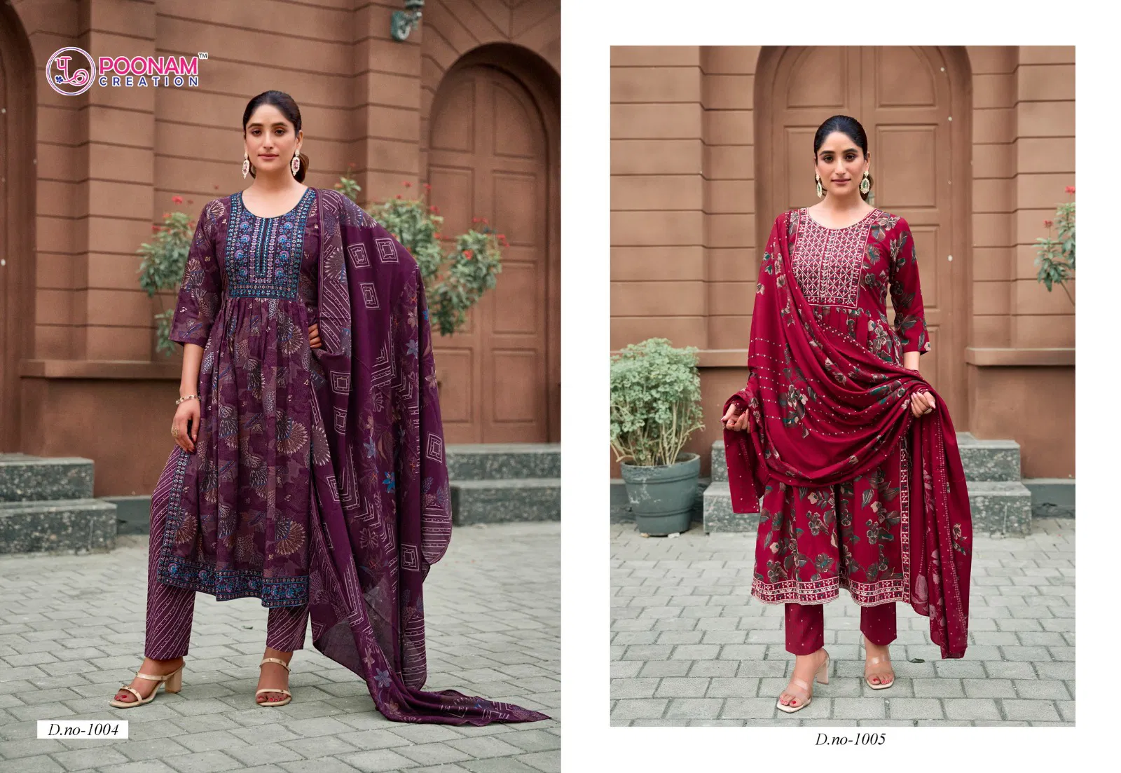 Shagun By Poonam Anarkali Reyon Wholesale Kurti Bottom With Dupatta In India