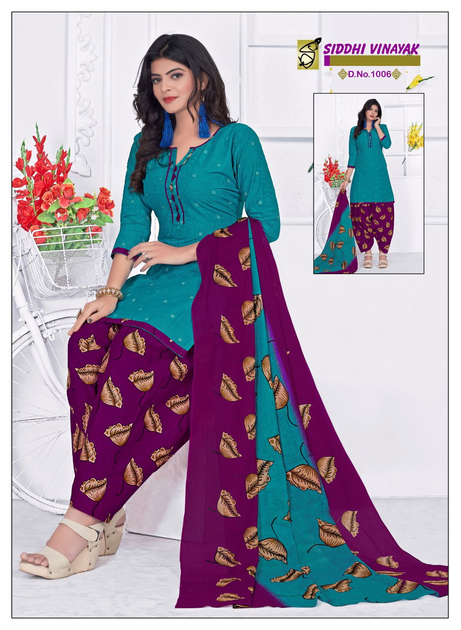 Siddhi Vinayak Patiyala Special 3 Latest Daily Wear Cotton Printed Dress Material Collection