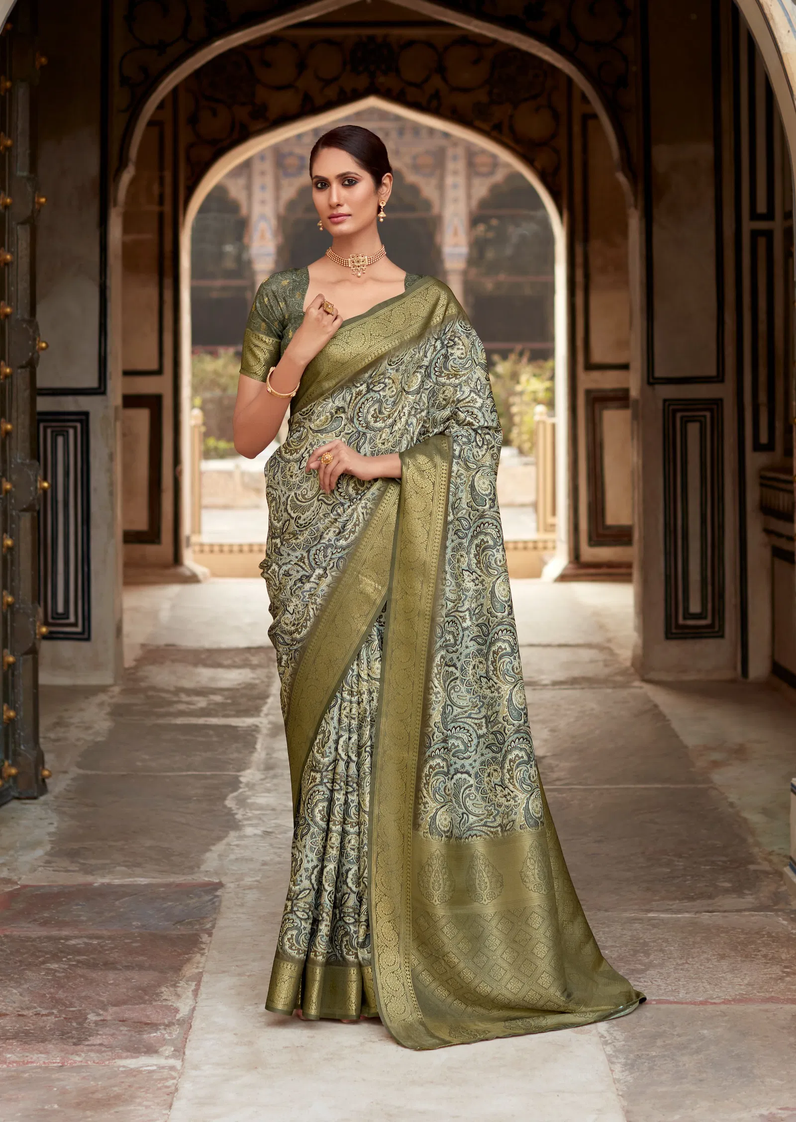 Rashmika Silk By Rajpath Handloom Silk Printed Saree Exporters In India