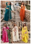 Melodi By Sayuri Chinon Jacquard Silk Designer Top With Bottom And Shrug Wholesale Clothing Ditributors In India