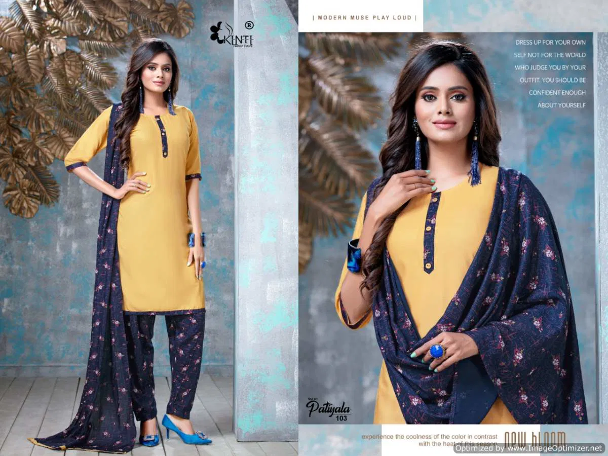 Kinti Patiyala Vol 1 Latest Designer Daily Wear Rayon Printed Readymade Dress Collection 