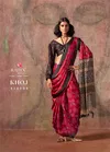 Khoj By Rajtex Ajrakh Print Satin Georgette Online Uniform Wear Saree Wholesale