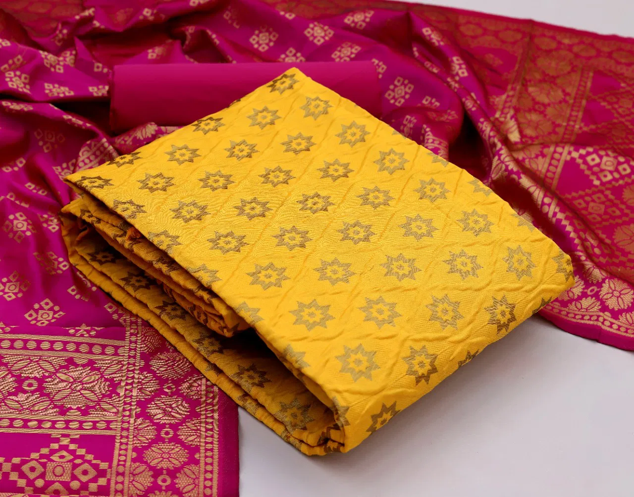 Rnx Banarasi Bubbles 2 Latest Fancy Designer Casual Wear Banarasi Silk Dress Material Collection

