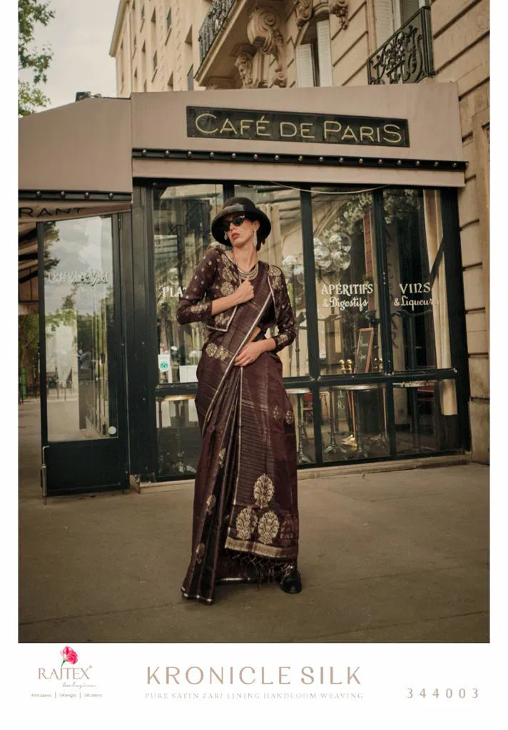 Kronicle Silk By Rajtex Satin Party Wear Saree Wholesale Shop In Surat
