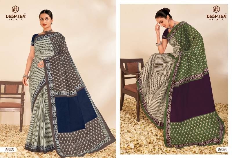 Mother India Vol 56 By Deeptex Printed Cotton Daily Wear Saree Wholesale Online