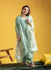 KF 624 Kalaai Viscose Chanderi Kurti With Bottom Dupatta Exporters In India