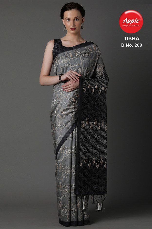 Apple Tisha 2 Latest Fancy Casual Business Wear  Bhagalpuri Silk Sarees Collection