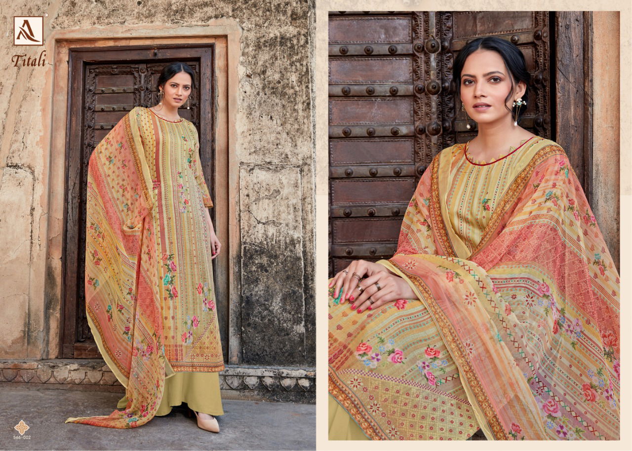 Alok Titali Ethinc Wear Designer Printed Jam Satin Salwar Kameez Collection
