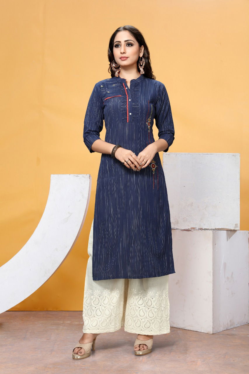 Retro Collection Of Latest Designer Party Wear Kurti With Bottom 