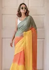 MG 515 Plain Linen Digital Printed Fancy Saree Wholesale Price In Surat
