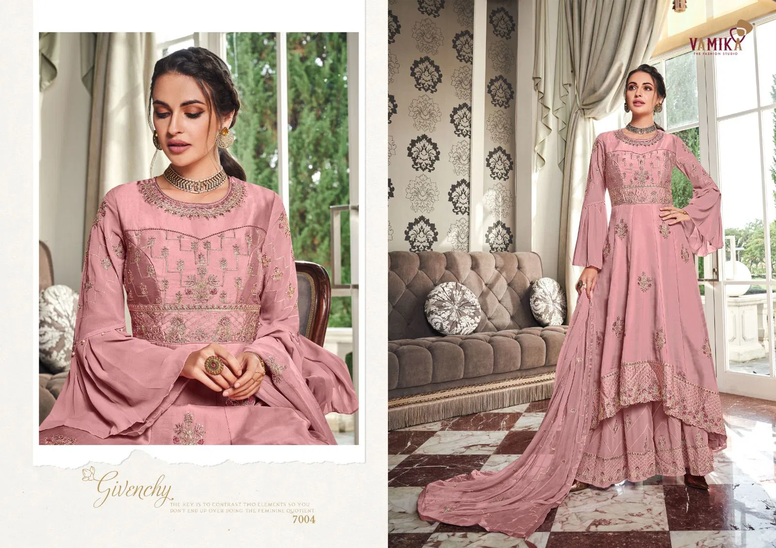 Riyaaz Nx By Vamika Fox Georgette Designer Readymade Suits Exporters In India