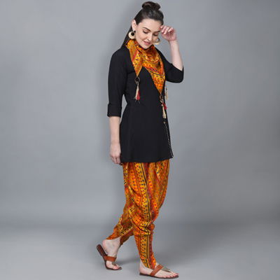 Kainat 8 Fancy New Party Wear Rayon Printed Kurti With Dhoti Collection