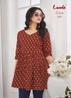 Zara Vol 7 By Laado Cotton Printed Surat Ladies Tunic Top Wholesale Market