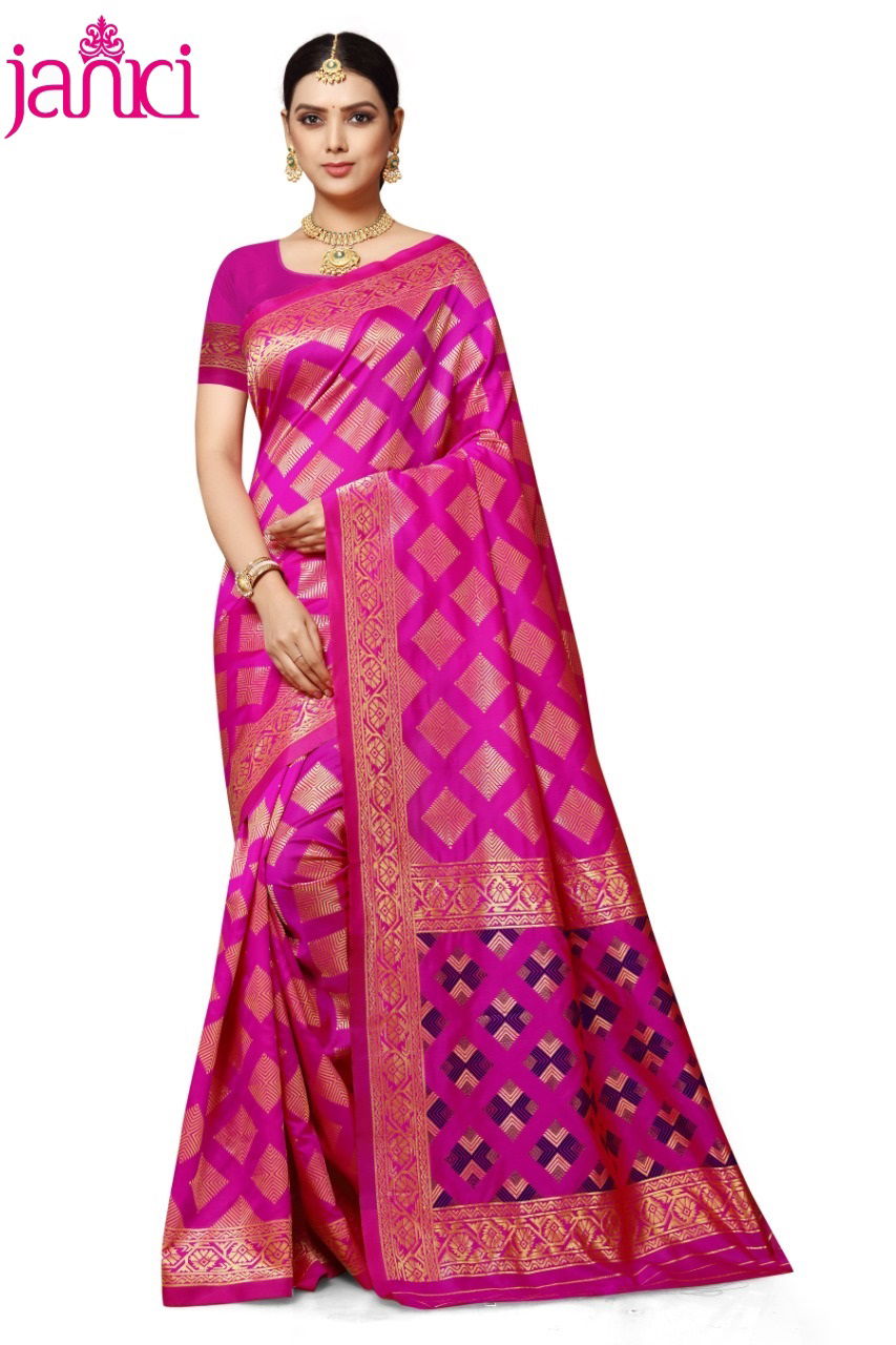 Janki Latest Designer Heavy Banarasi Silk Saree Collection 
