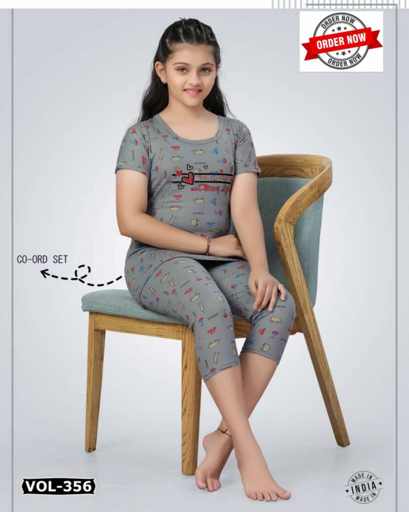Summer Special Kids Capri Vol Dn 356 Ns Cotton Night Suits Online Wholesale