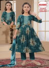 Saanvi Pant Set 9262 Rayon Printed Wholesale Kids Girls Wear Kurti Set In India