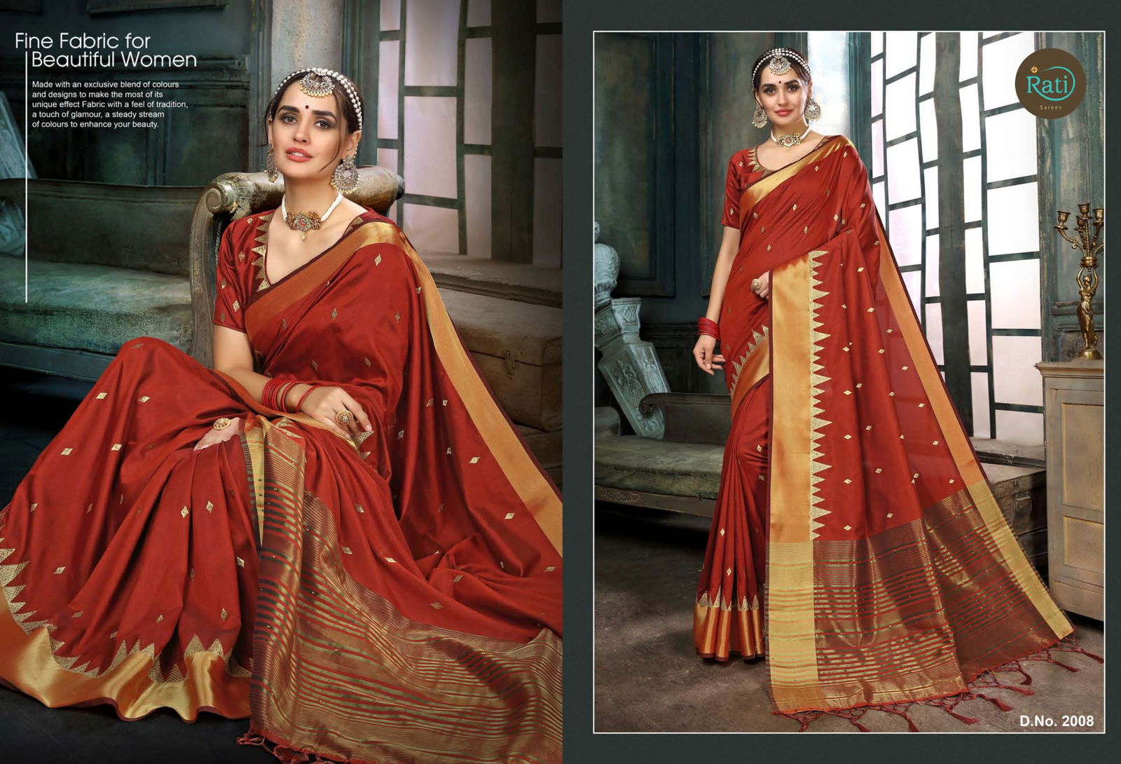 Rati Shloka Latest Designer Party Wear Festive Wear Linen Silk Saree Collection 