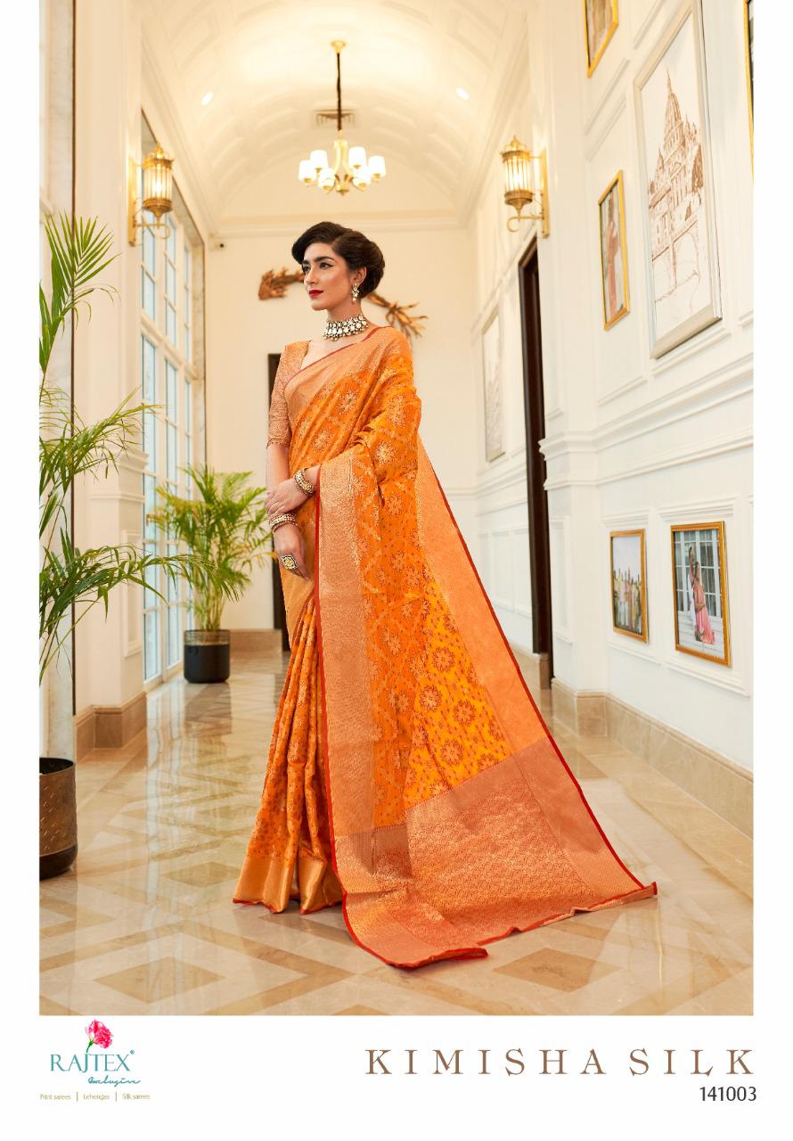 Rajtex Kimisha New Rich Look Designer Wedding Wear Part Wear Saree Collection 